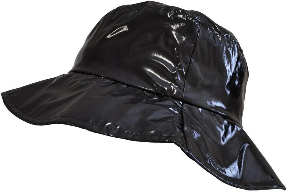 Toutacoo, Wide-Brimmed Vinyl Rain Hat Medium, 01-black