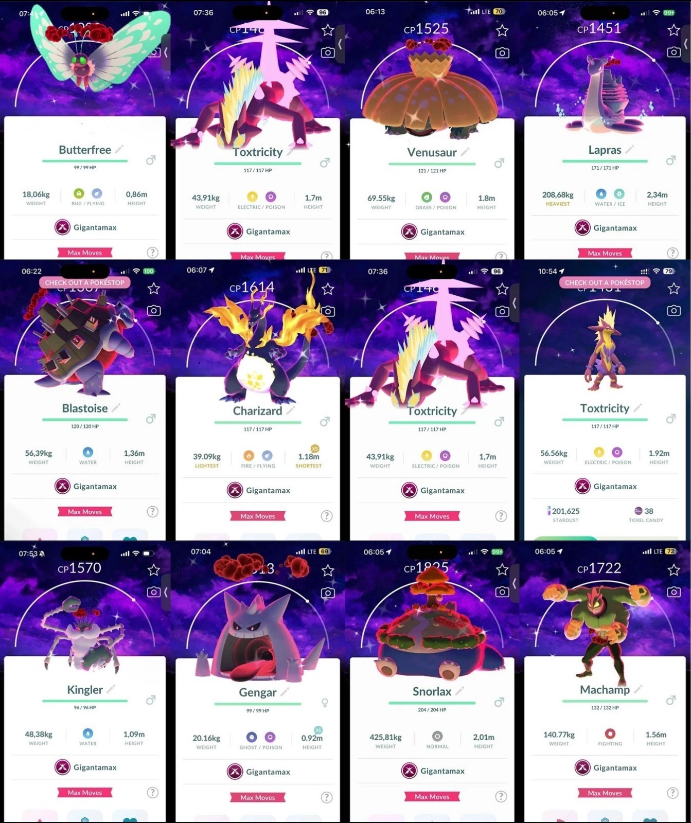 Shiny GIGAMAX Dark Skies Background - P T C 0r Trade - Read Description