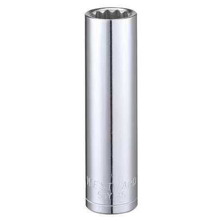Westward 53Yv45 Westward 1/2 In Drive, 15Mm Triple Square Metric, Socket, 12