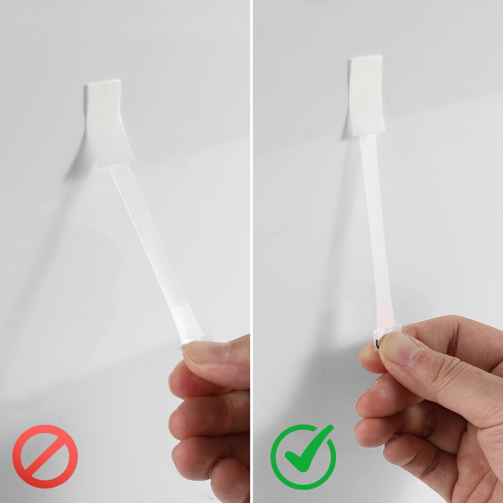 36 Small Hooks with 40 Removable Strips, Clear Wire Hanger Toggle Hooks, Adhe...