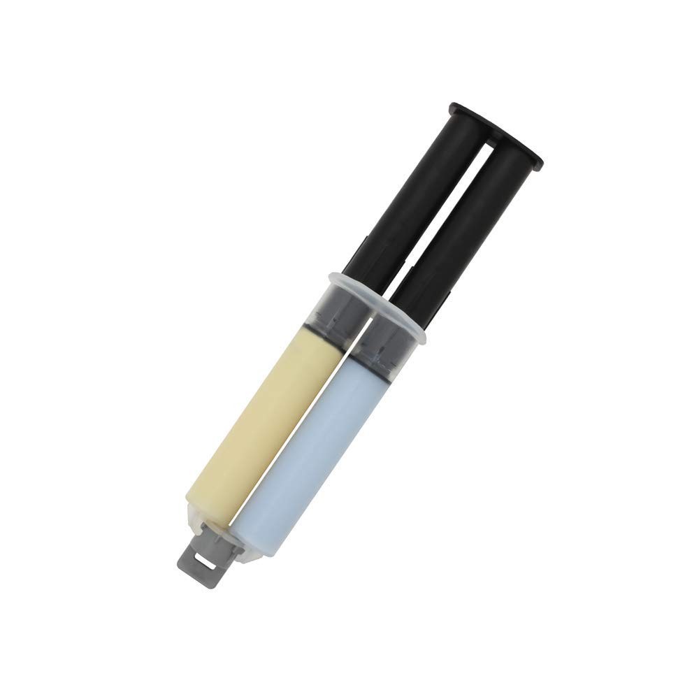 Two-Part Epoxy Adhesive Paste, 1 oz Syringe, Translucent for Strong Bonding