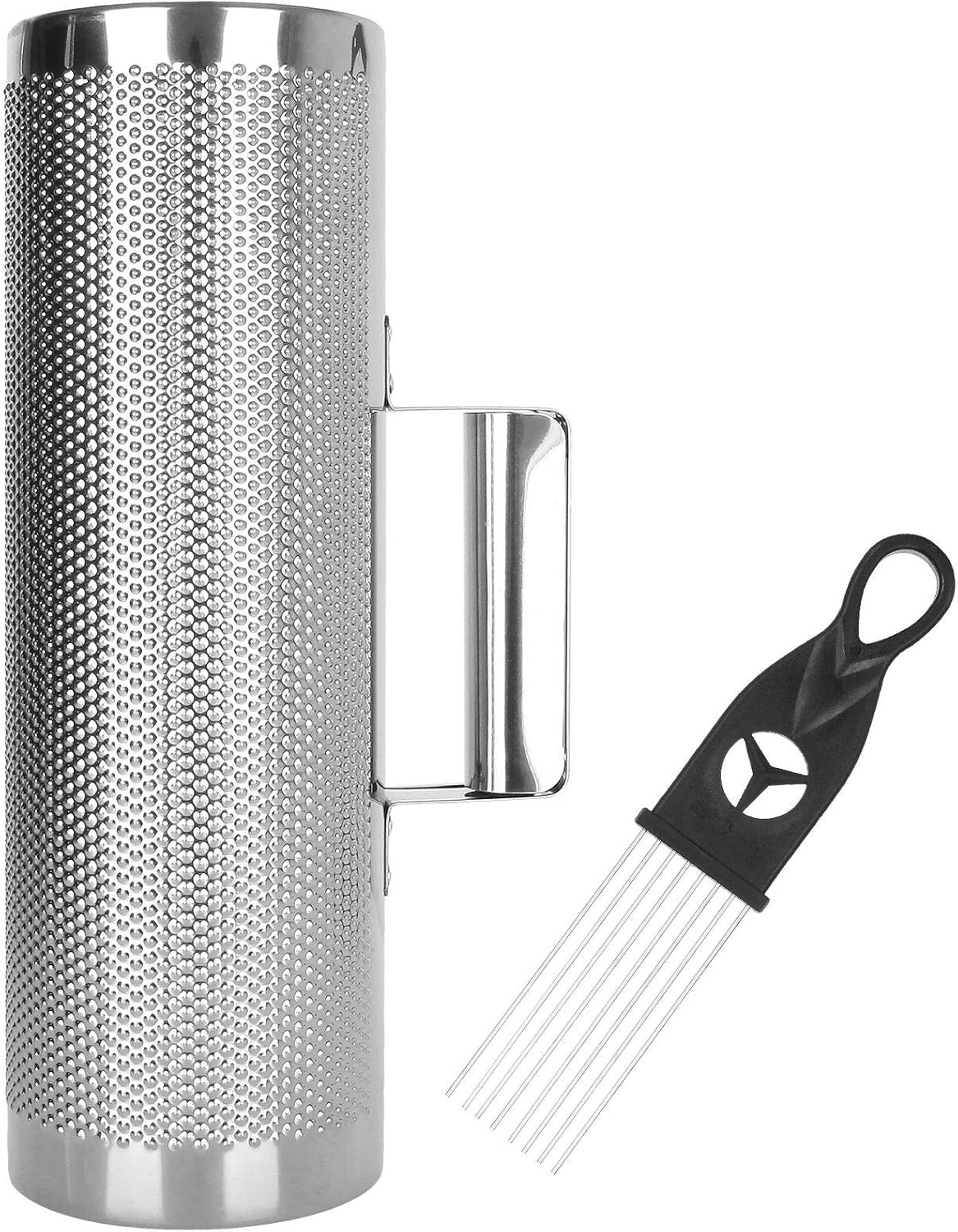 12" x 4" Metal Guiro Instrument with Scraper, Stainless Steel Guiro Shaker, S...