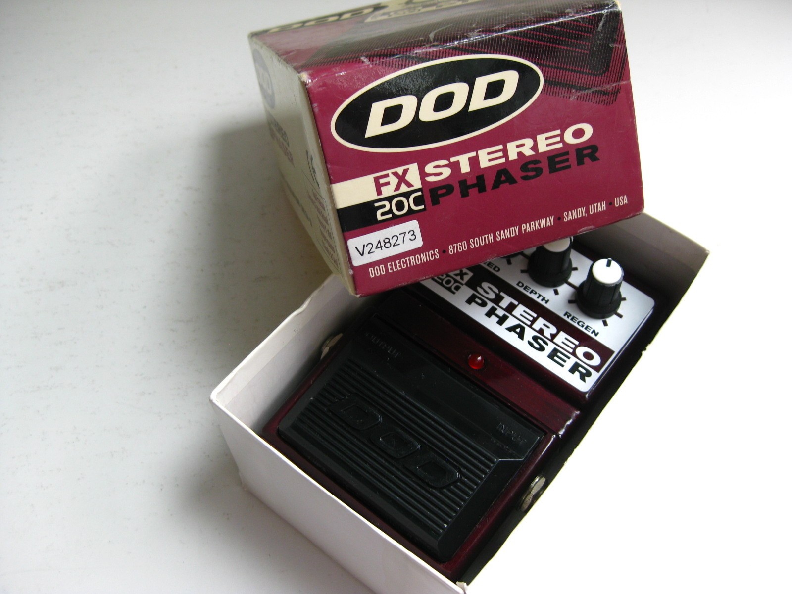 Vintage DOD FX20C Stereo Phaser Guitar Effect Pedal