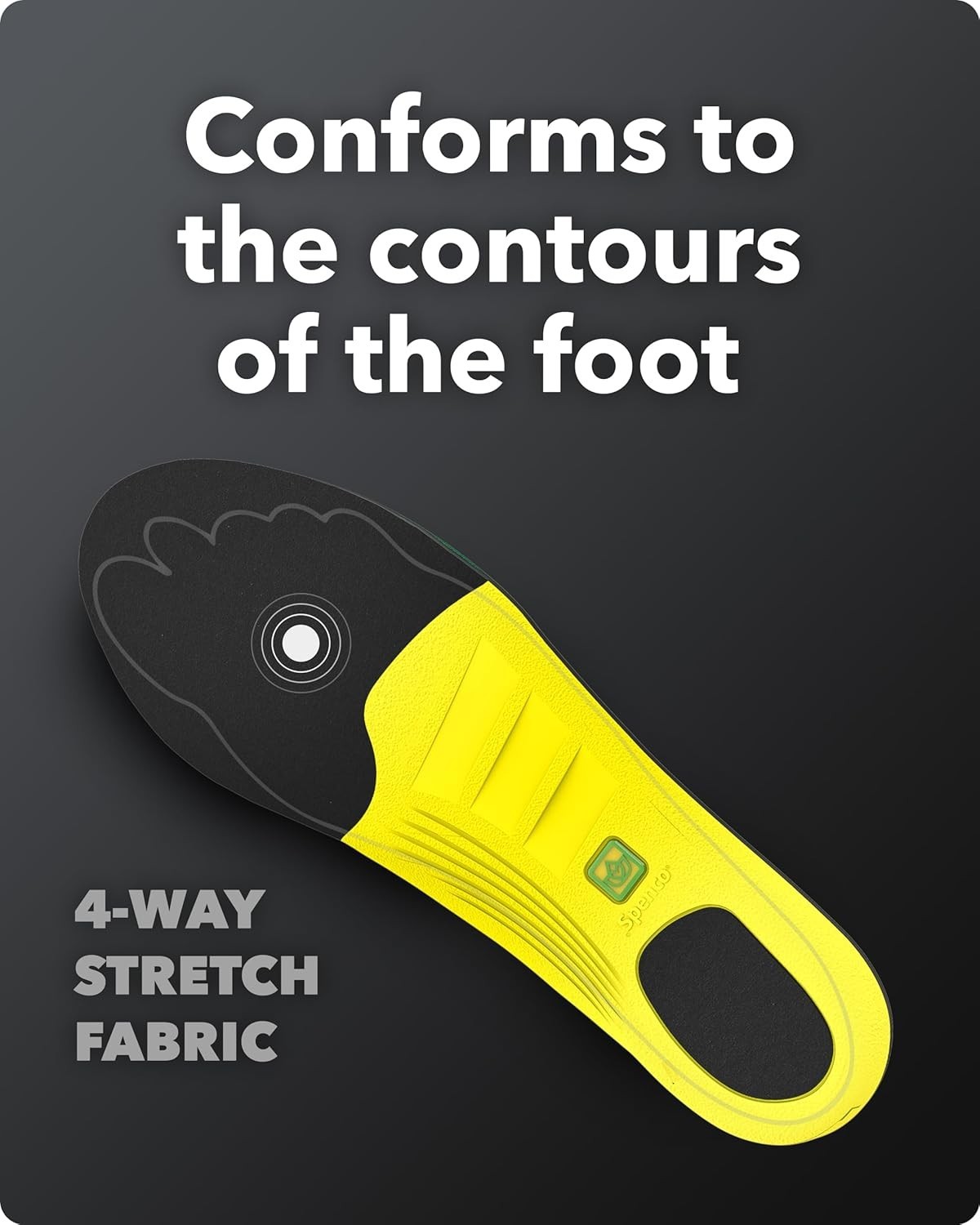 Spenco Polysorb Cross Trainer Athletic Cushioning Arch Support Insole System