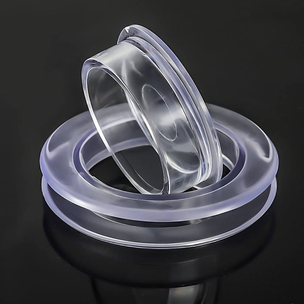 Prudiut 2" Silicone Patio Table Umbrella Hole Ring Plug & Cap Set (2-Pack)
