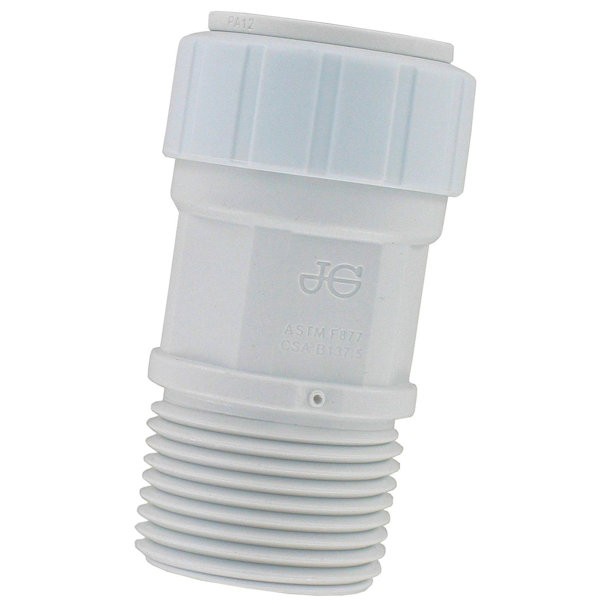 JG Speedfit PSEI012026P 1/2-Inch CTS by 3/4-Inch NPT Male Coupler