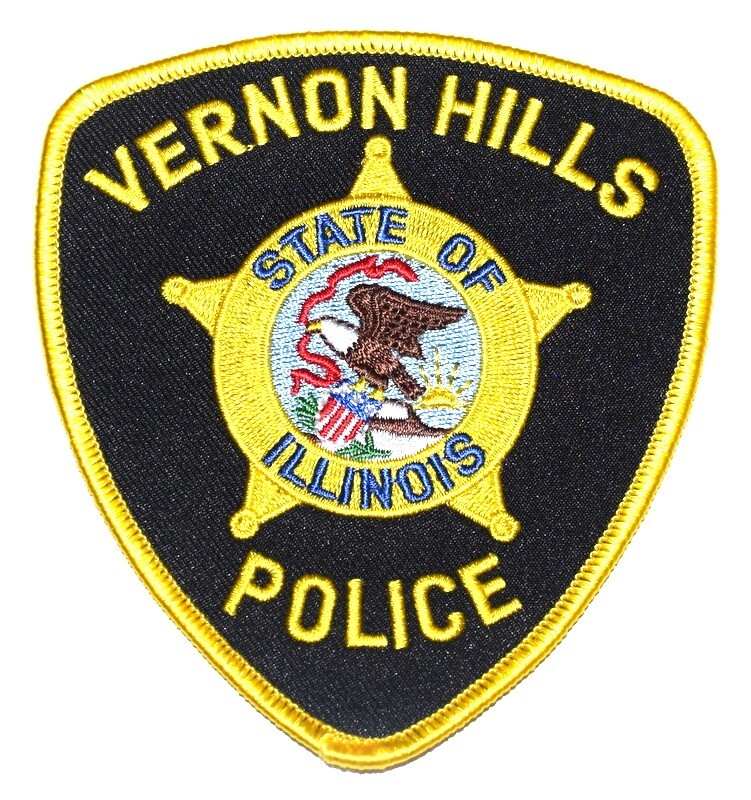 VERNON HILLS ILLINOIS IL Sheriff or Police Patch STATE SEAL BANNER EAGLE SUNRISE