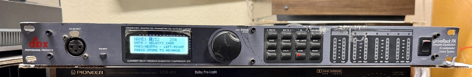 dbx DriveRack PA Complete Equalization and Loudspeaker Control System; Tested