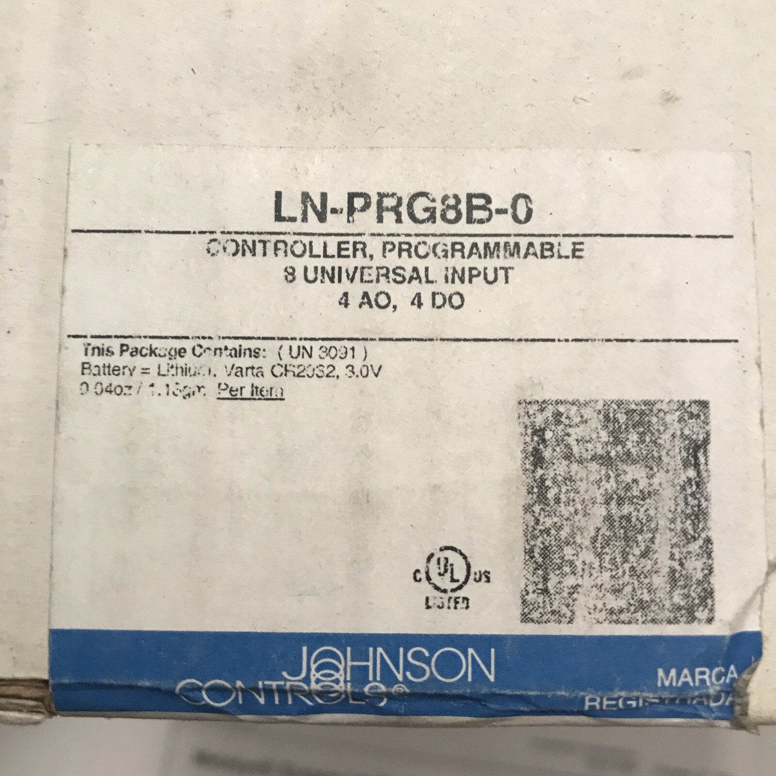 Johnson Controls Metasys LN Series Programmable Controller LN-PRG8B-0