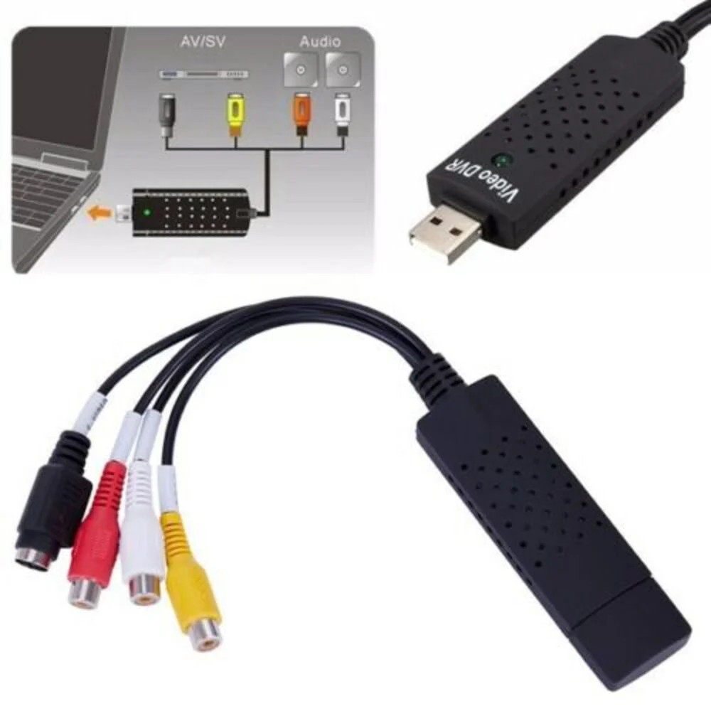 USB Video Capture Card Adapter for PC Laptop
