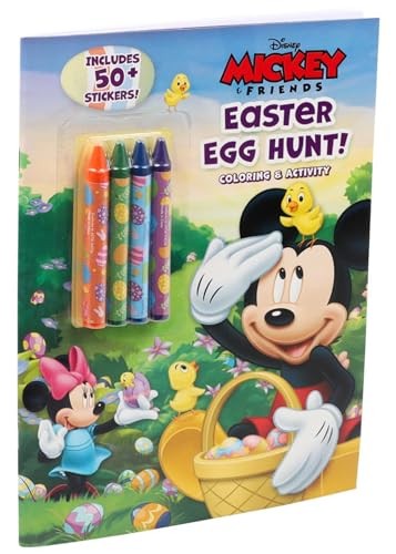 Disney Mickey Mouse: Easter Egg Hunt! (Color & Activity with Crayons)