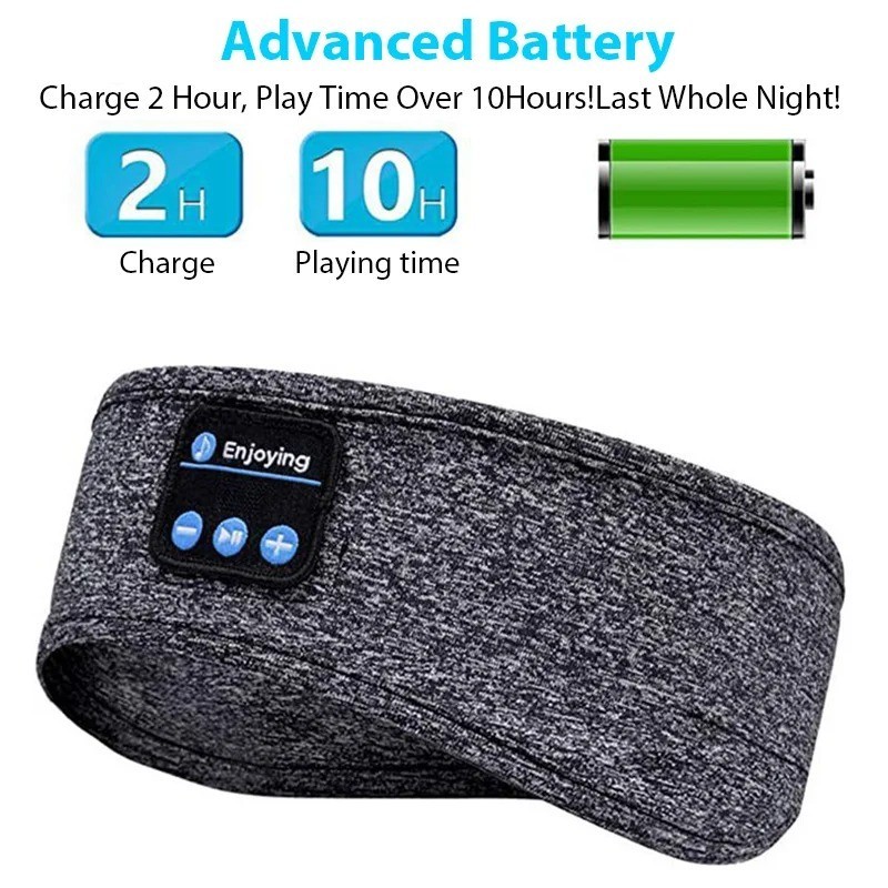 Bluetooth Sleep Headphones Wireless Eye Mask Sport Headband for Running Yoga 5.0