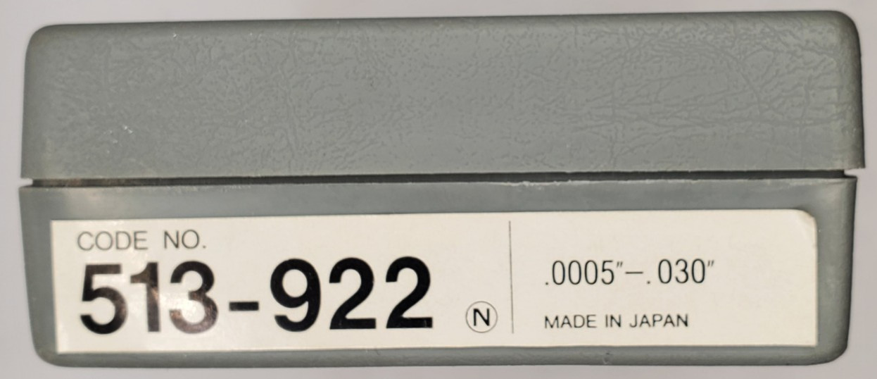 Mitutoyo Dial Indicator 513=922 .005"-.030"