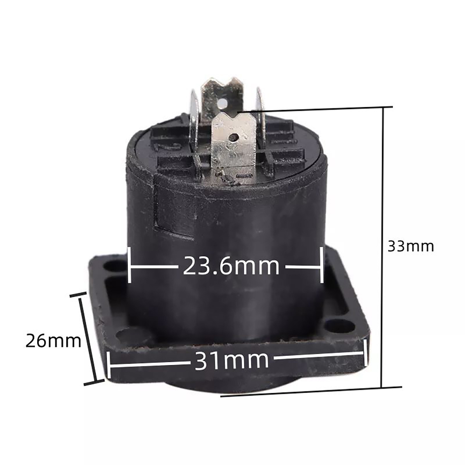 10* Speakon 4 Pin Female jack Compatible Audio Cable Panel Socket Connector