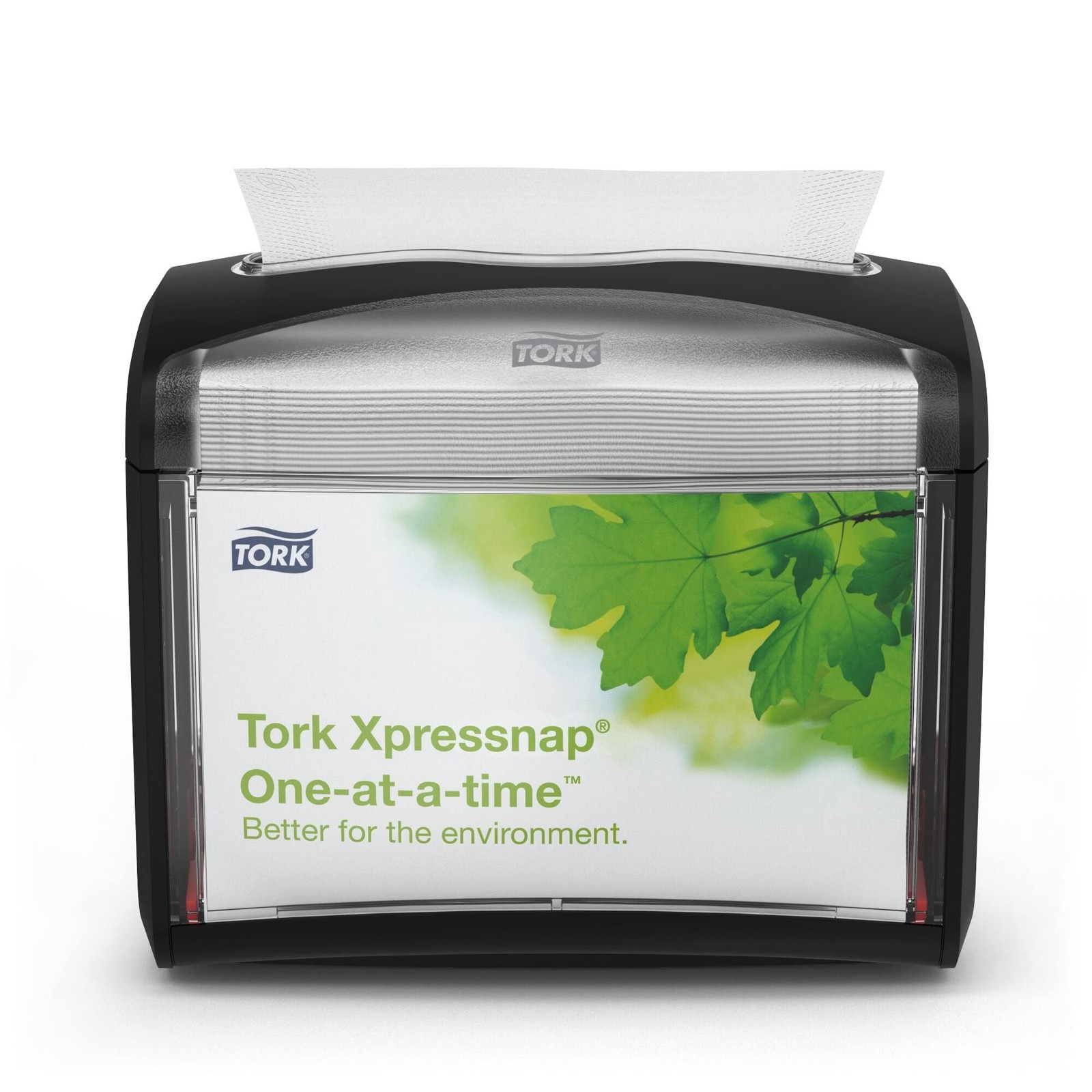 Tork Xpressnap Napkin Dispenser Black, N4 Compatible, Signature Range 4-Pack ...