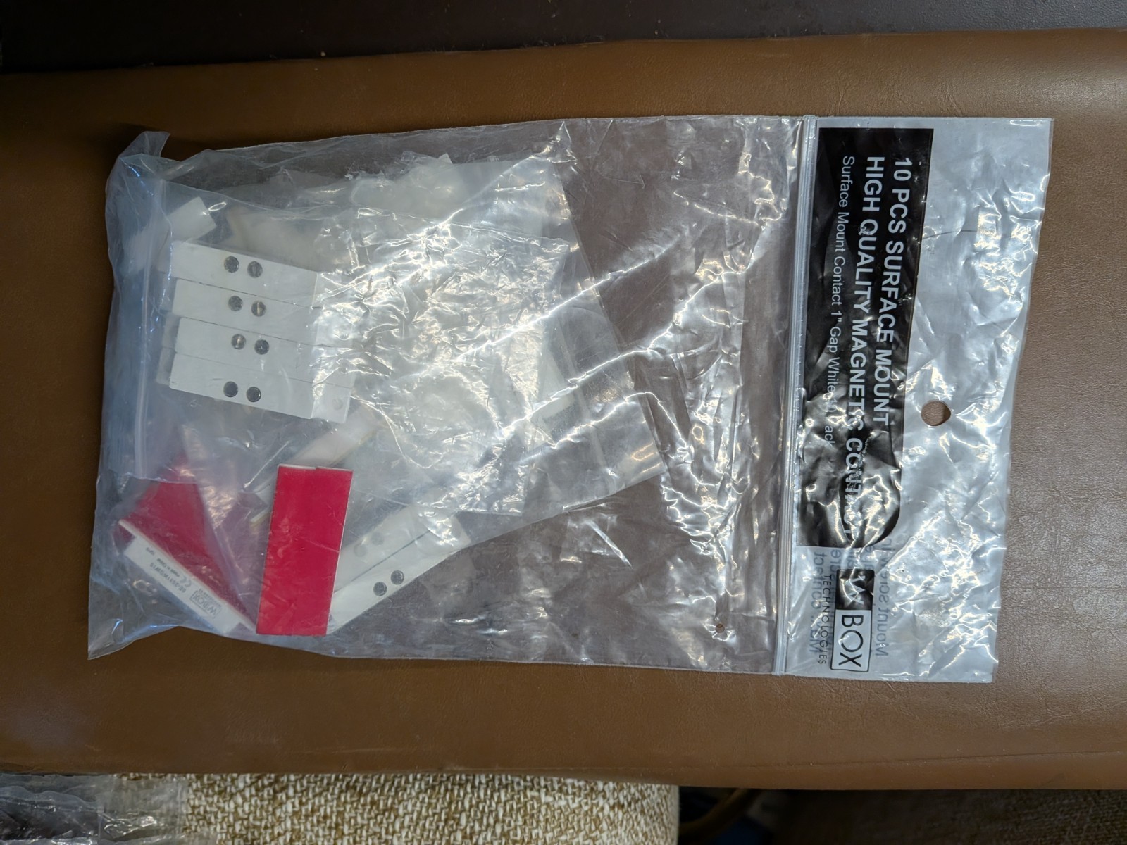 Lot Of 19 Alarm Systems Surface Mount Magnetic Contacts, Different Brands.  New.