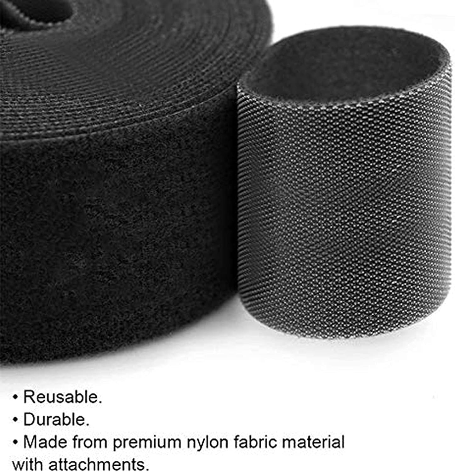 4 Wide 5 Yards Long Heavy Duty Hook Loop Cable Tie Cord Wrap Fastener Nylon