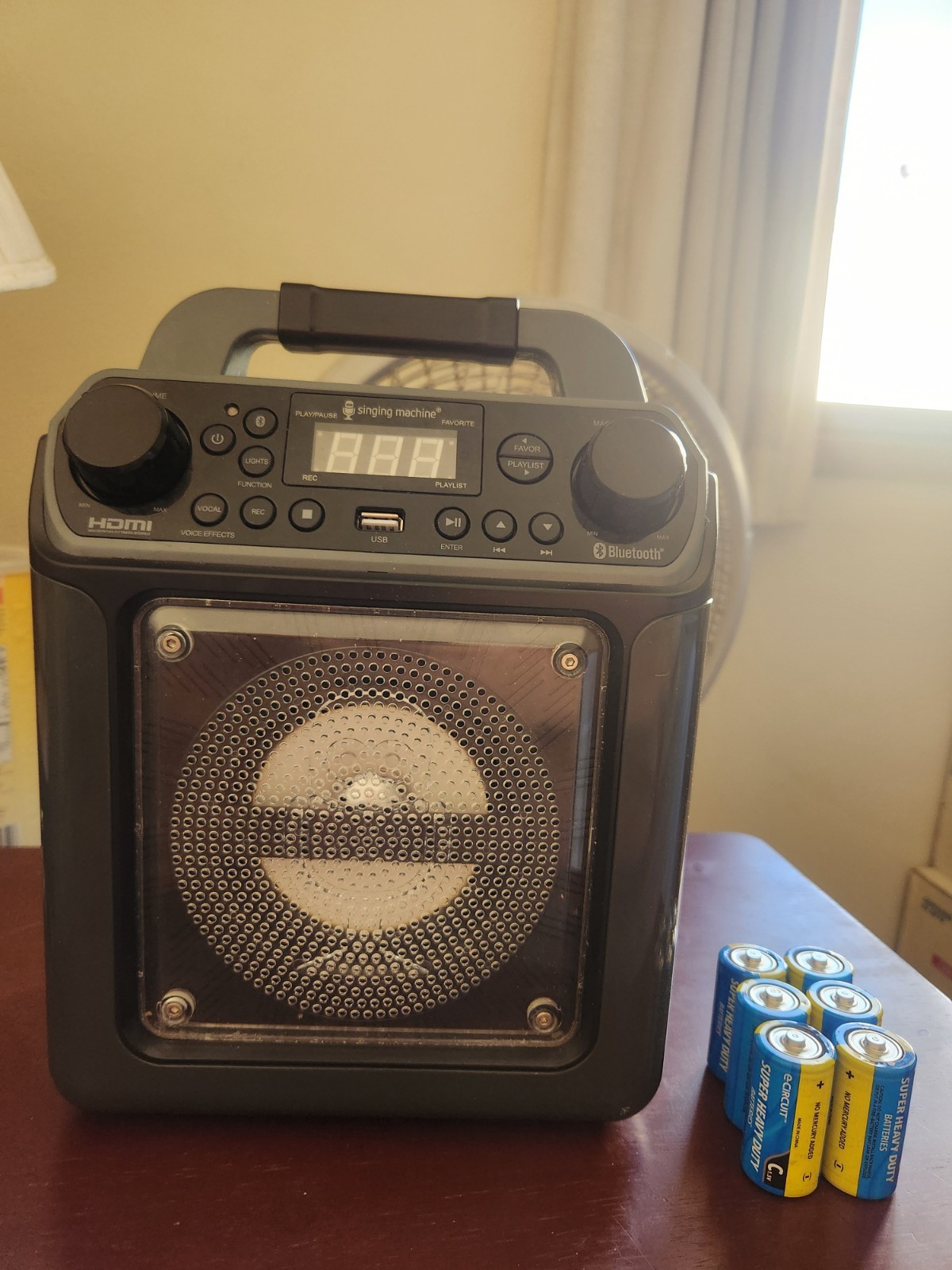 Groove Mini Singing Machine Model: SML2400, no microphones or ac adapter