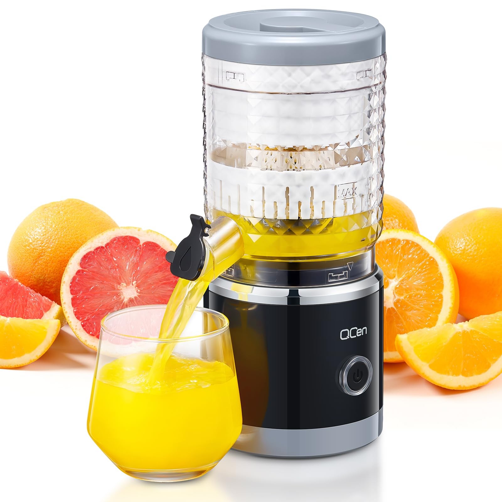 Citrus Juicer Machine, Automatic Orange 4.33 x x 10 inch, Black