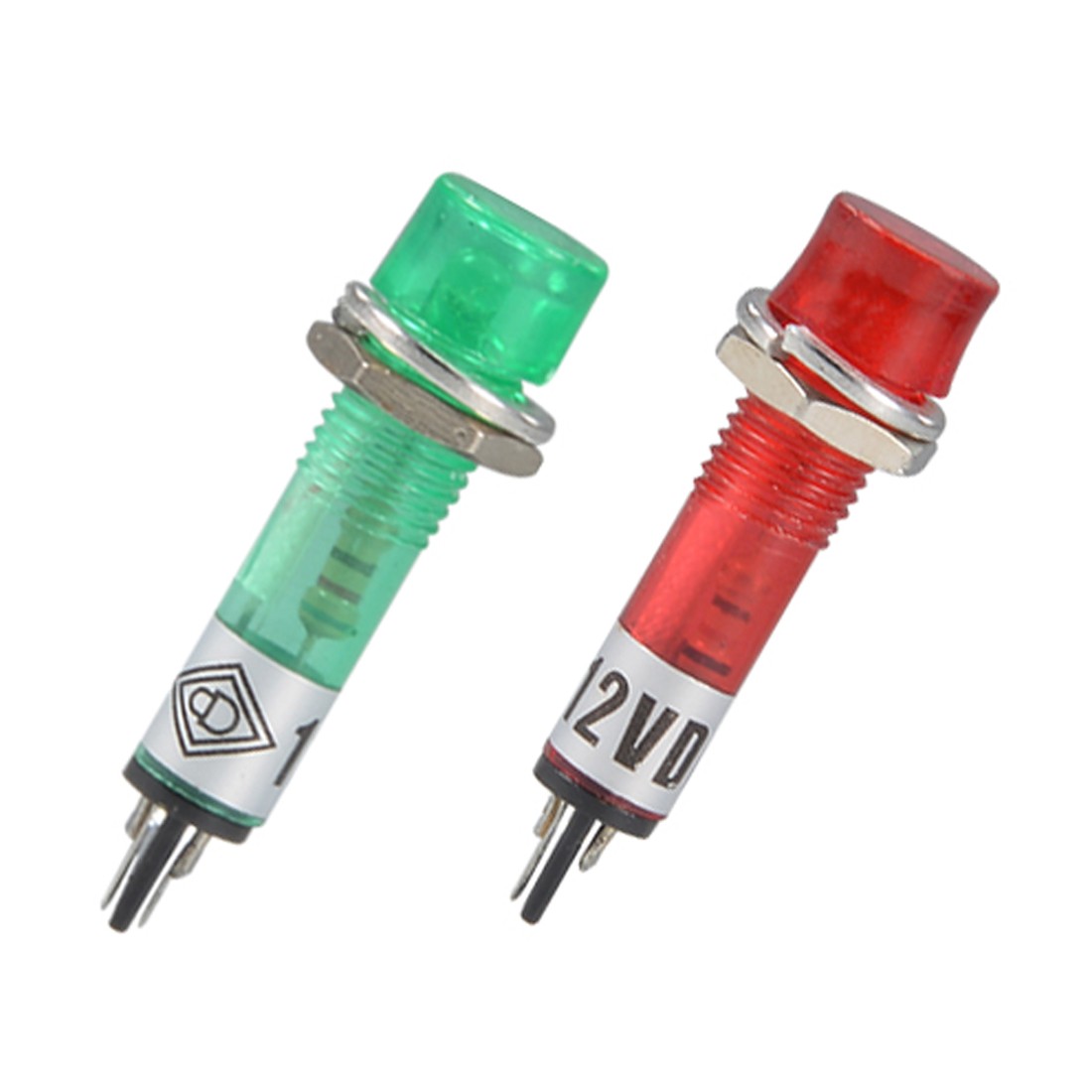 15Pcs DC12V Signal Indicator Dash Lights LED Bulb XD7-1 7mm Panel Mount