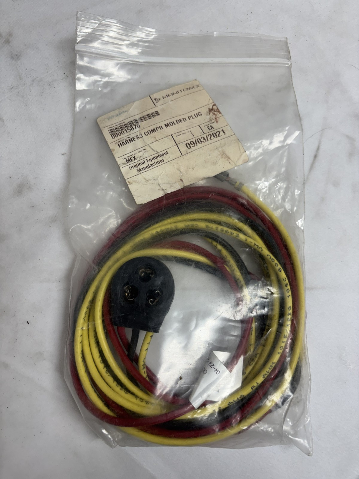Manitowoc 000015869 Harness Compressor Molded Plug Wiring