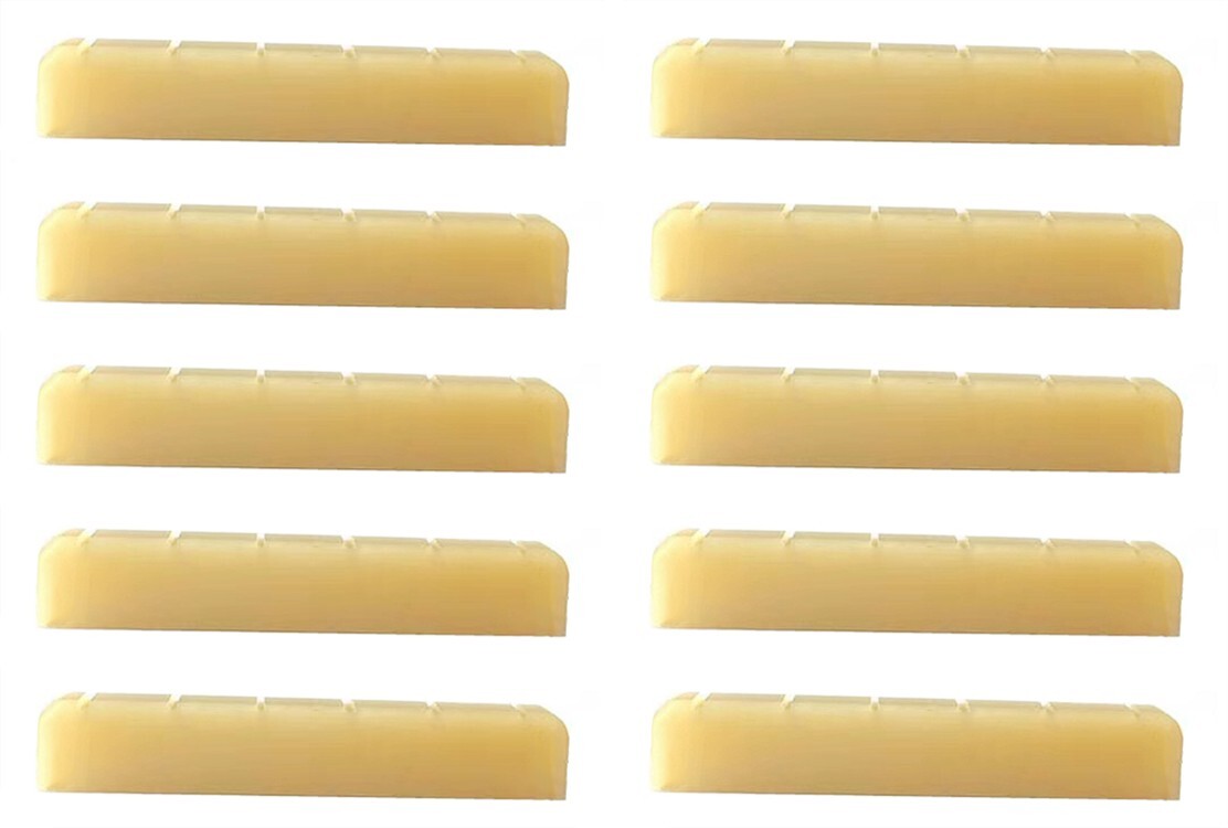 10x Bone Classical Guitar Nut Unbleached 2 1/16"(52mm) Luthier