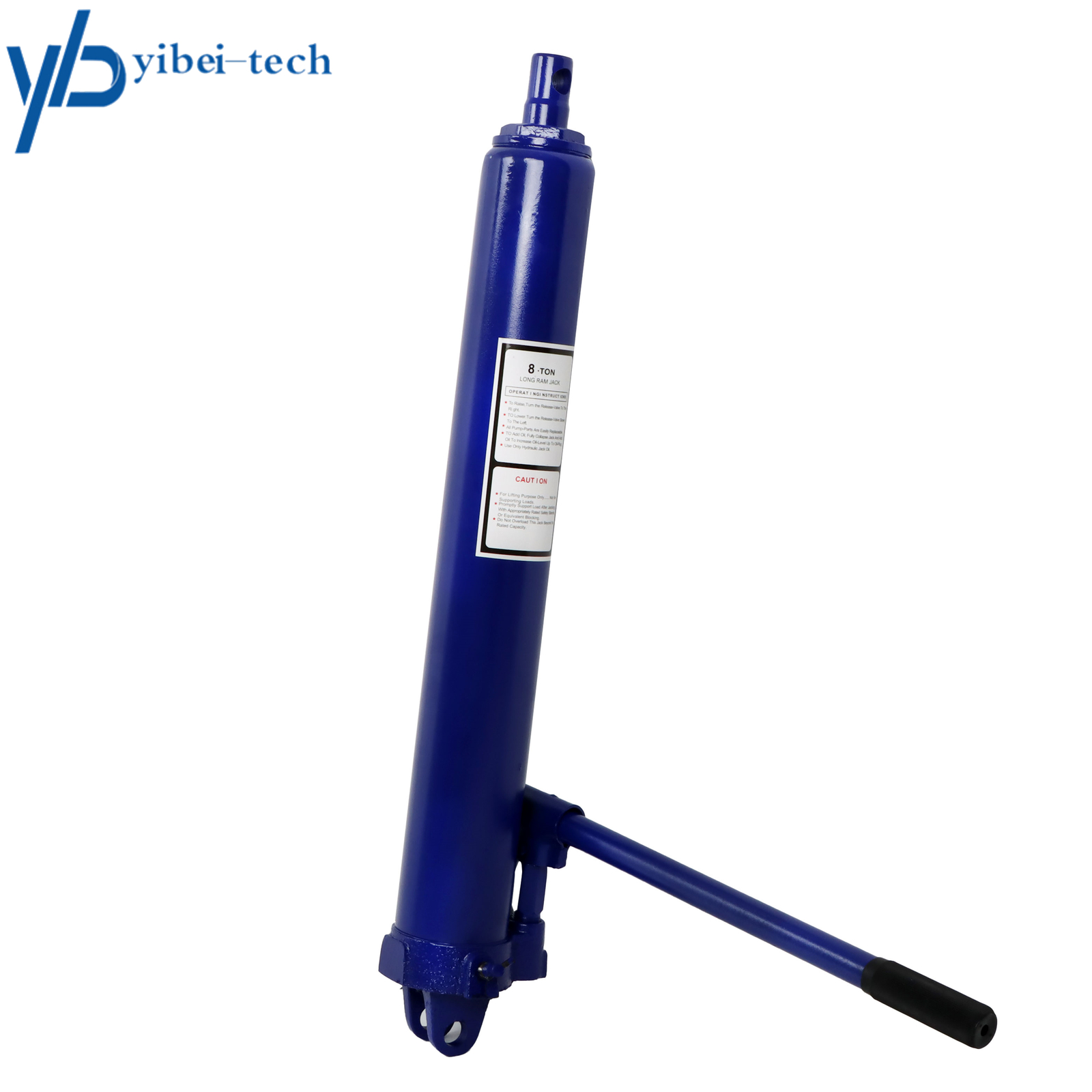 8 Ton Hydraulic Long Ram Jack Lift Jacking Shop Crane Engine Hoist Lifting