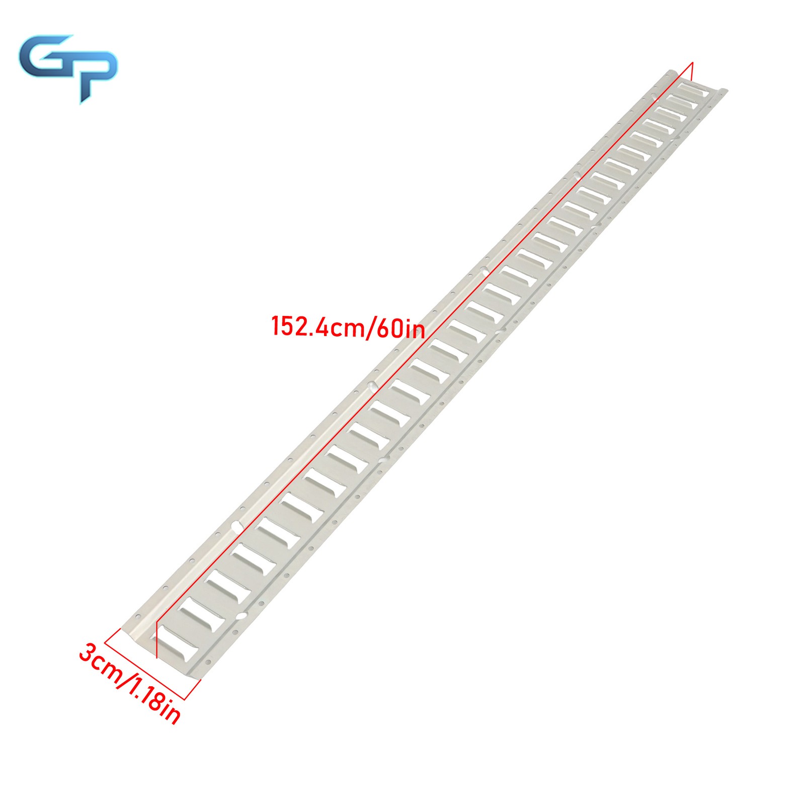 2PC 5' E-Track Tie-Down Rail For Truck Trailer Cargo Van Utility