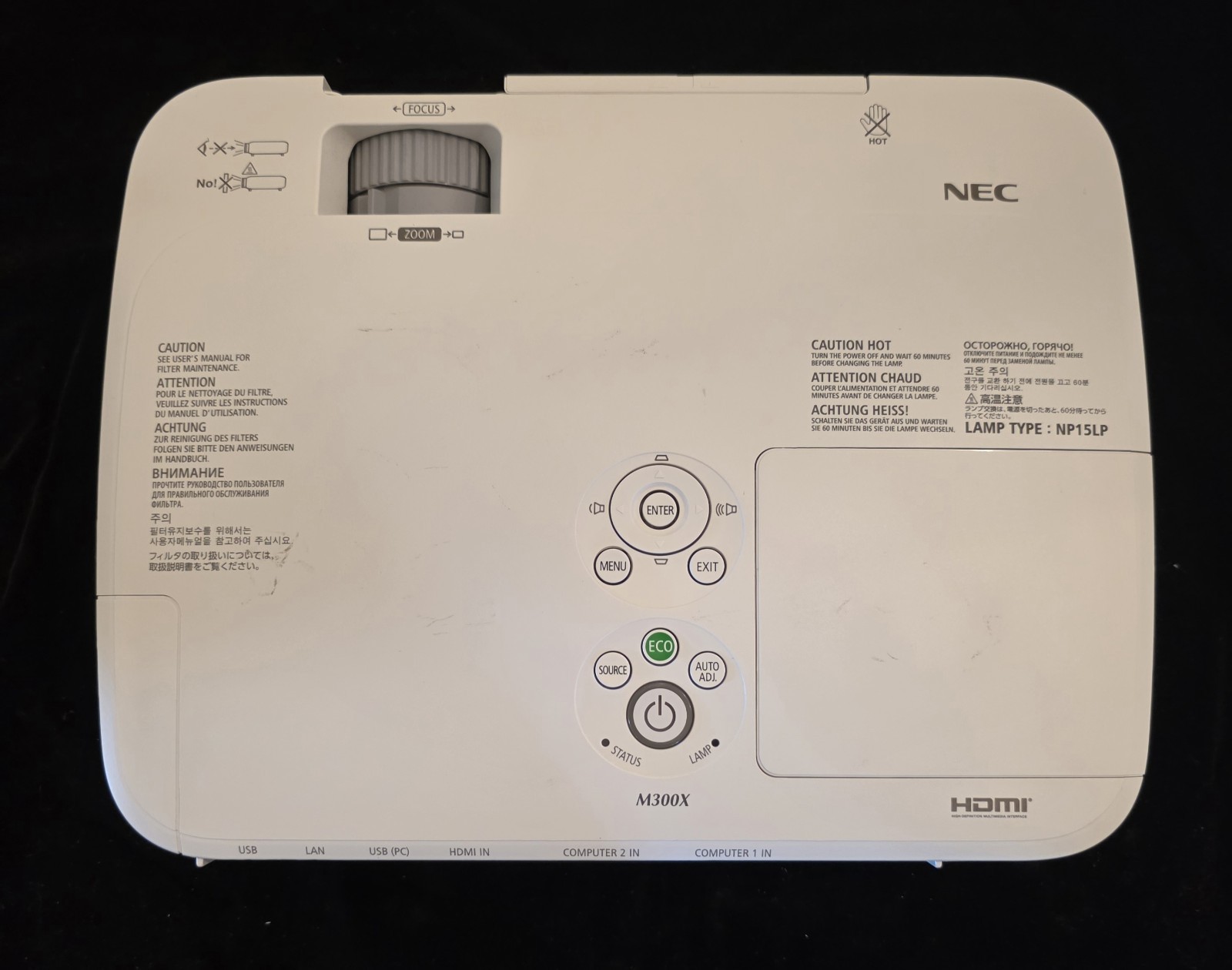 NEC NP-M300X M300X 3LCD Projector #10