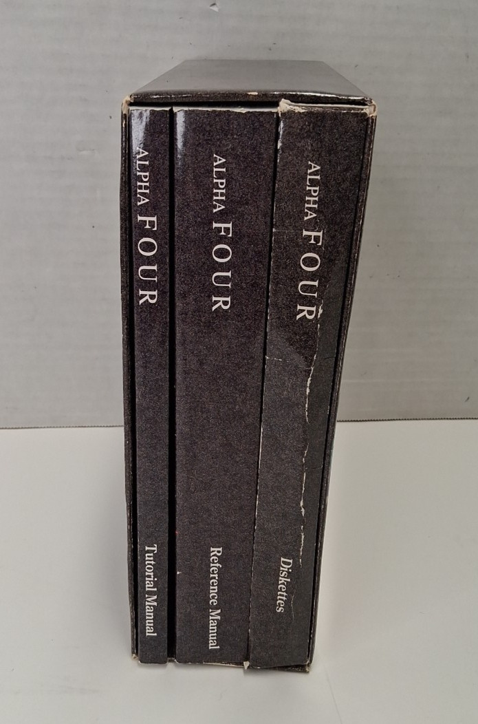 Alpha Four Fully Relational Database Non-Programmers Manuals Diskette Incomplete