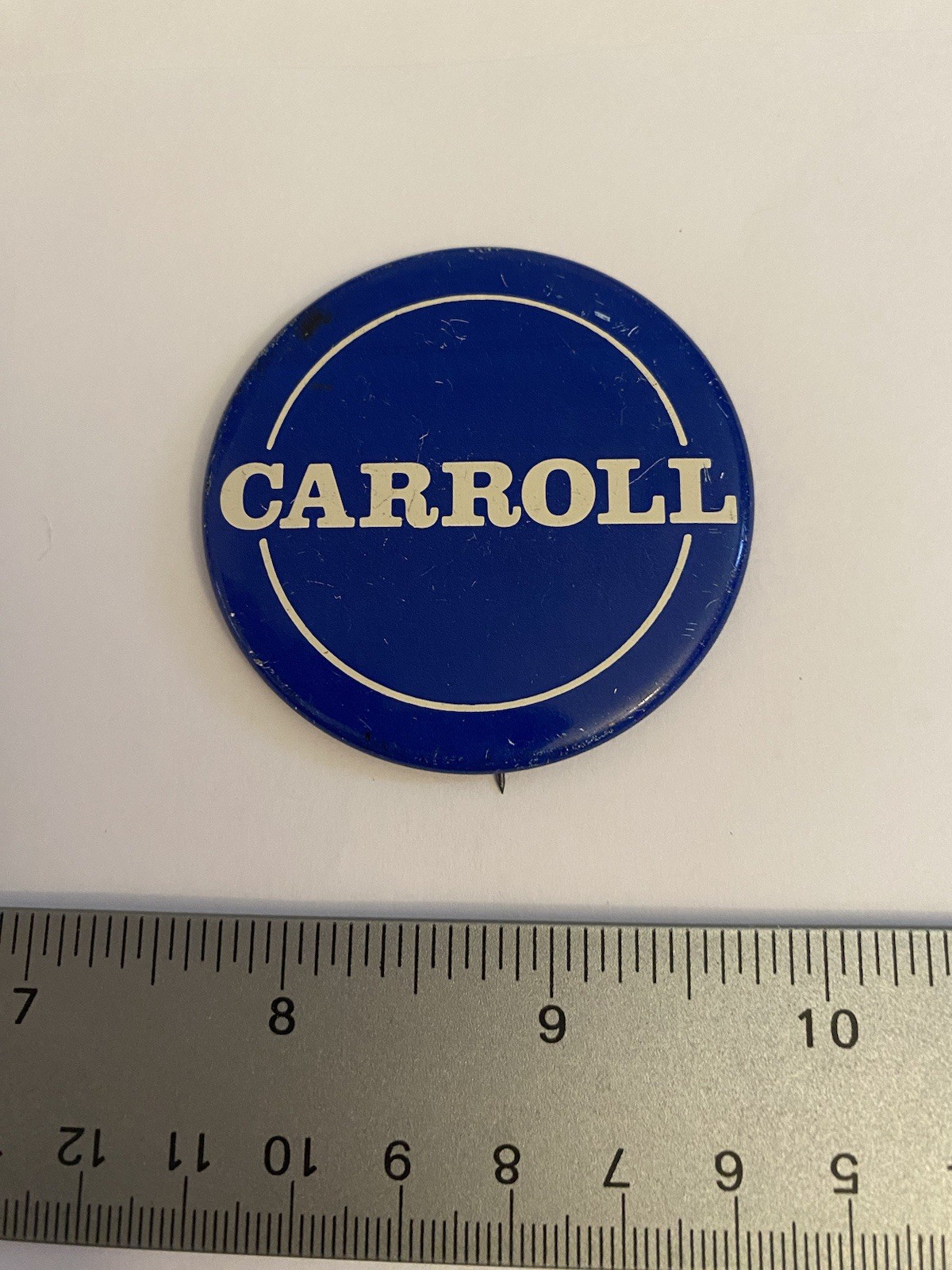 Howard Carroll Chicago Pin Back Button P210