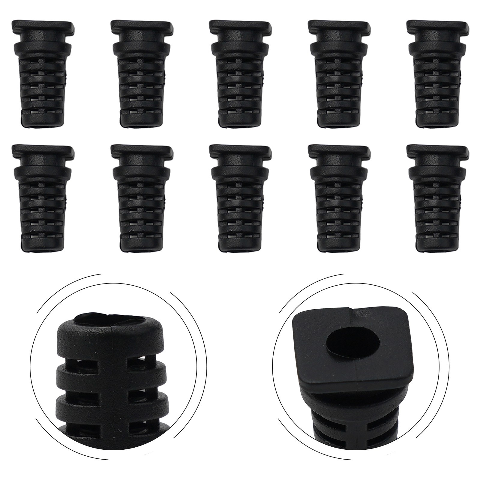 Easy Installation Rubber Cable Gland Connector for Power Tools 10 Pack