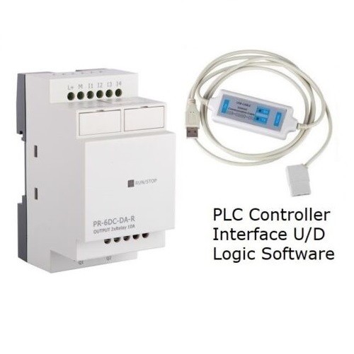 Mini PLC 12V 24V, USB Programming Interface w Function IEC Easy Block Software