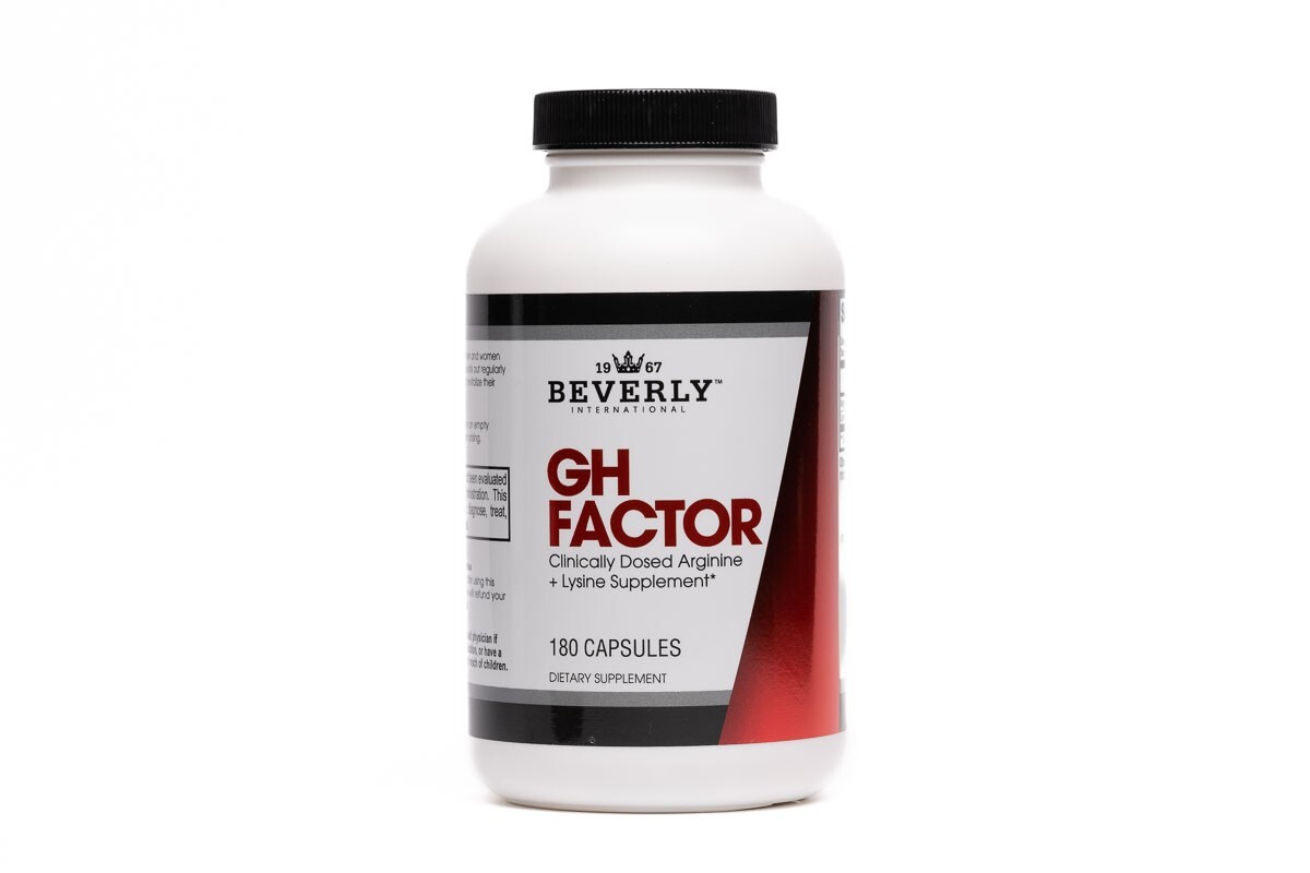 Beverly International GH Factor, 180 Caps. Clinically Dosed Arginine + Lysine