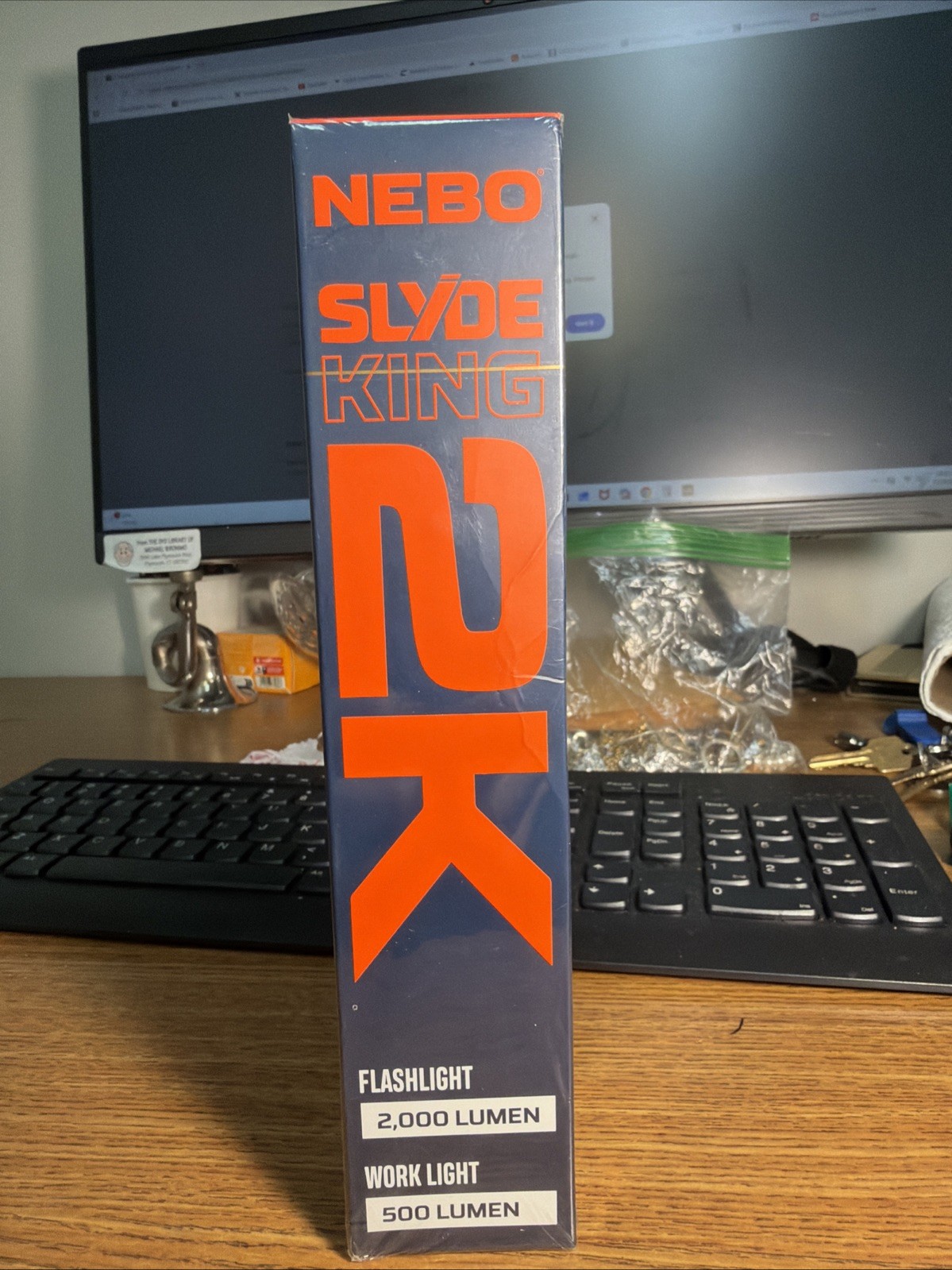 NEW NEBO NEB-WLT-1003 Slyde King 2K USB-C Rechargeable Flashlight and Work Light