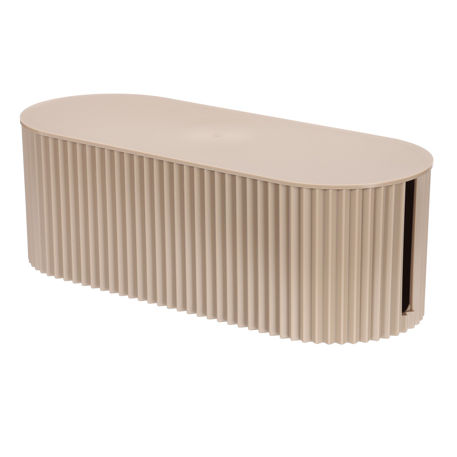 Cord Hider Organizer Decorative Strip Storage Box, Light Brown, 1 Pcs