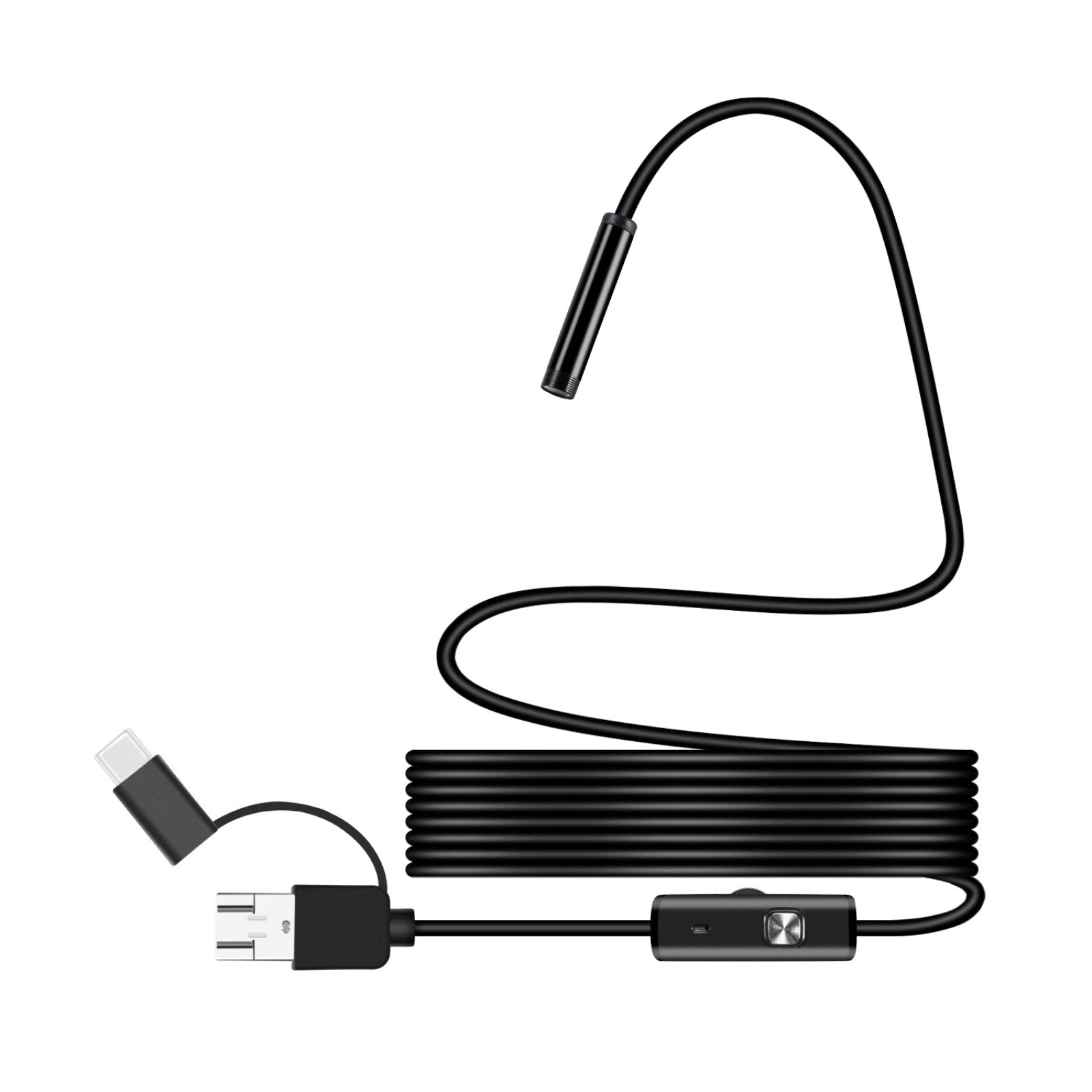 2M 6 LED Borescope Endoscope Camera for Android USB Type-C 7mm HD Waterproof