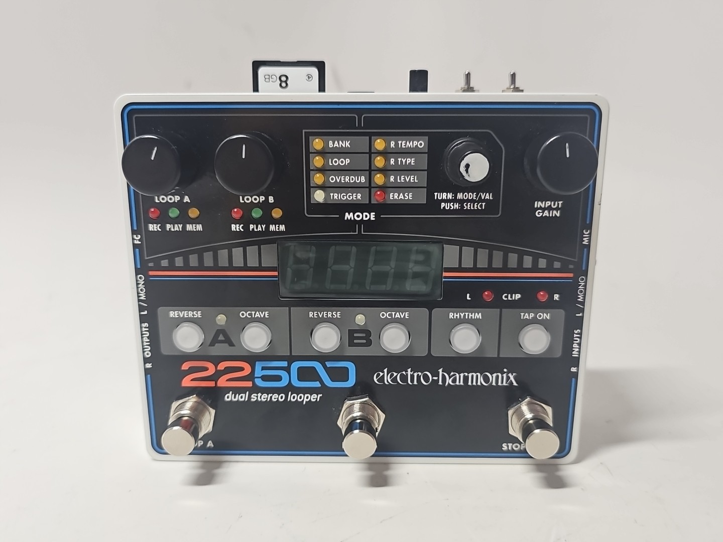 Electro Harmonix EHX 22500 Dual Stereo Looper Guitar Effects Pedal w/ 8GB Card