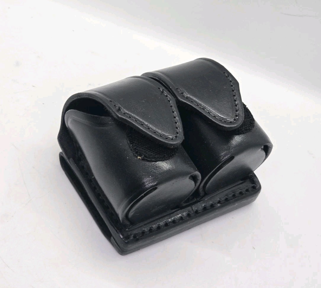 HKS 103 Med Speed Loader Dual Case Pouch belt loop Black