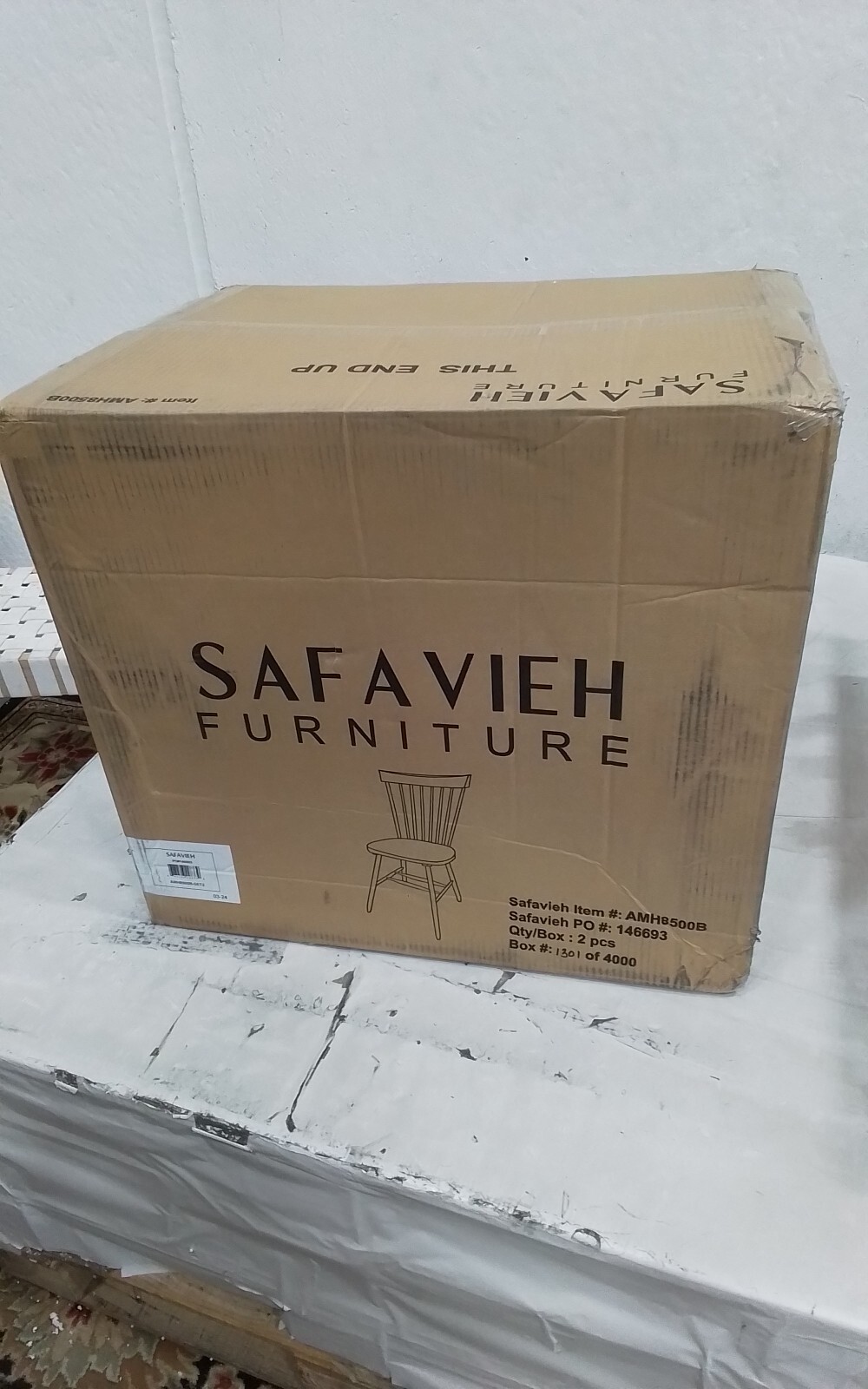 Safavieh PARKER SPINDEL SIDE CHAIR, Reduced Price 2172746165 AMH8500B