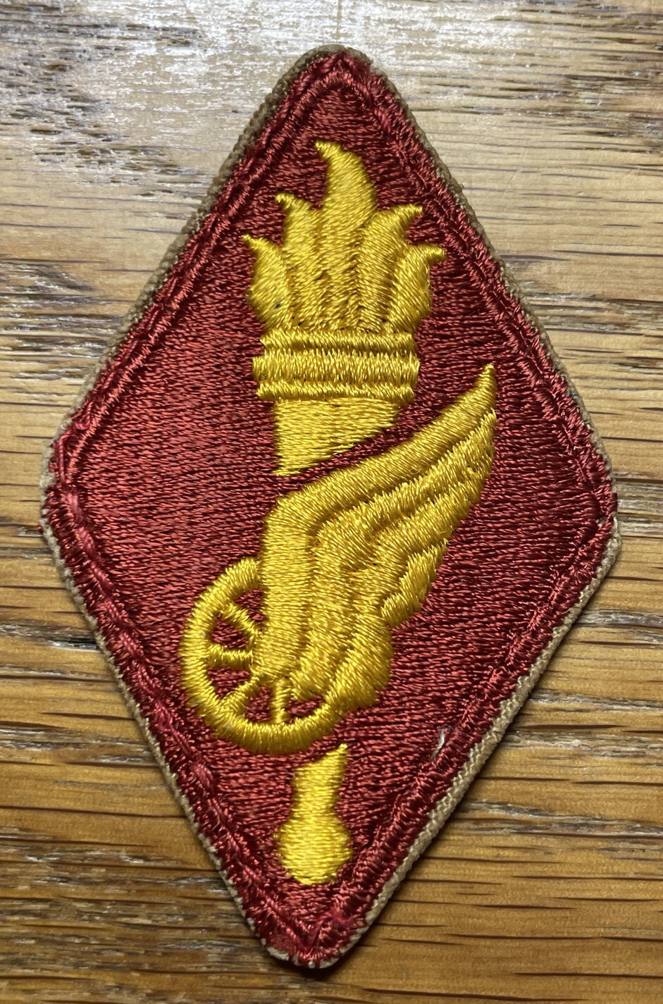ORIGINAL 1950’s/60’s US TRANSPORTATION CENTER & SCHOOL PATCH - CUT EDGE - WORN