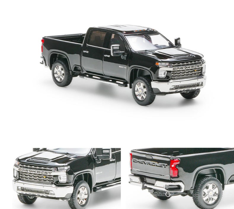 Truck Sports Model Diecast Metal Car Silverado Pickup 1:64 Small Car