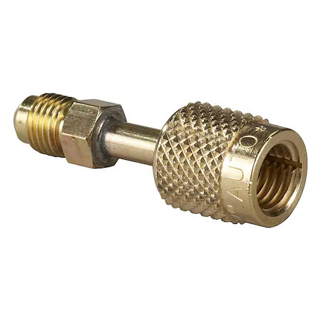Yellow Jacket 19165 Quick Coupler, 165 Deg, 8 1/2 In L, Bronze