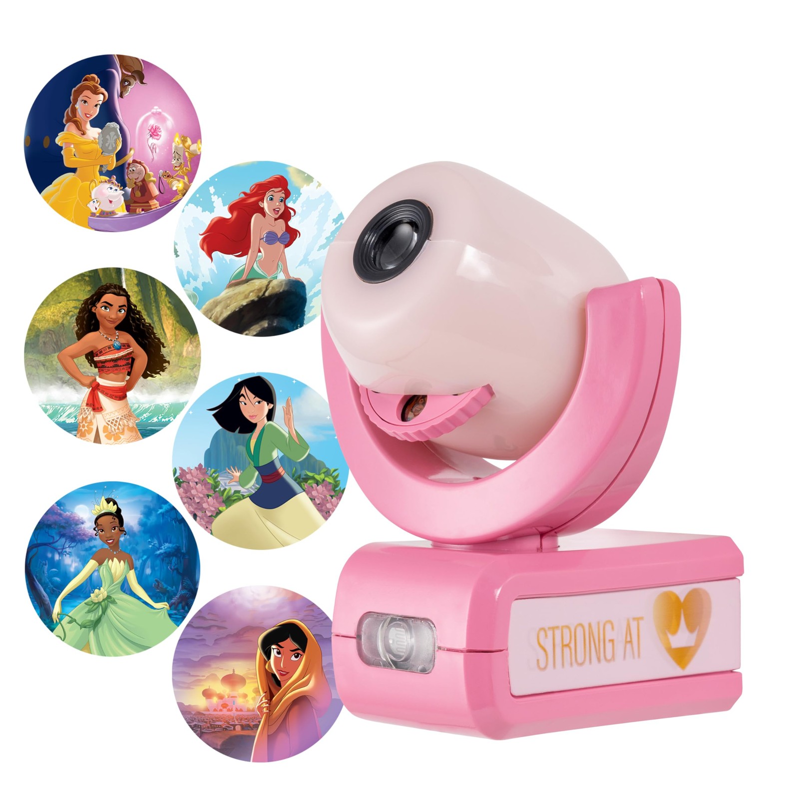 Projectables Disney Princess 6-Image LED Night Light Projector, Dusk-to-Dawn