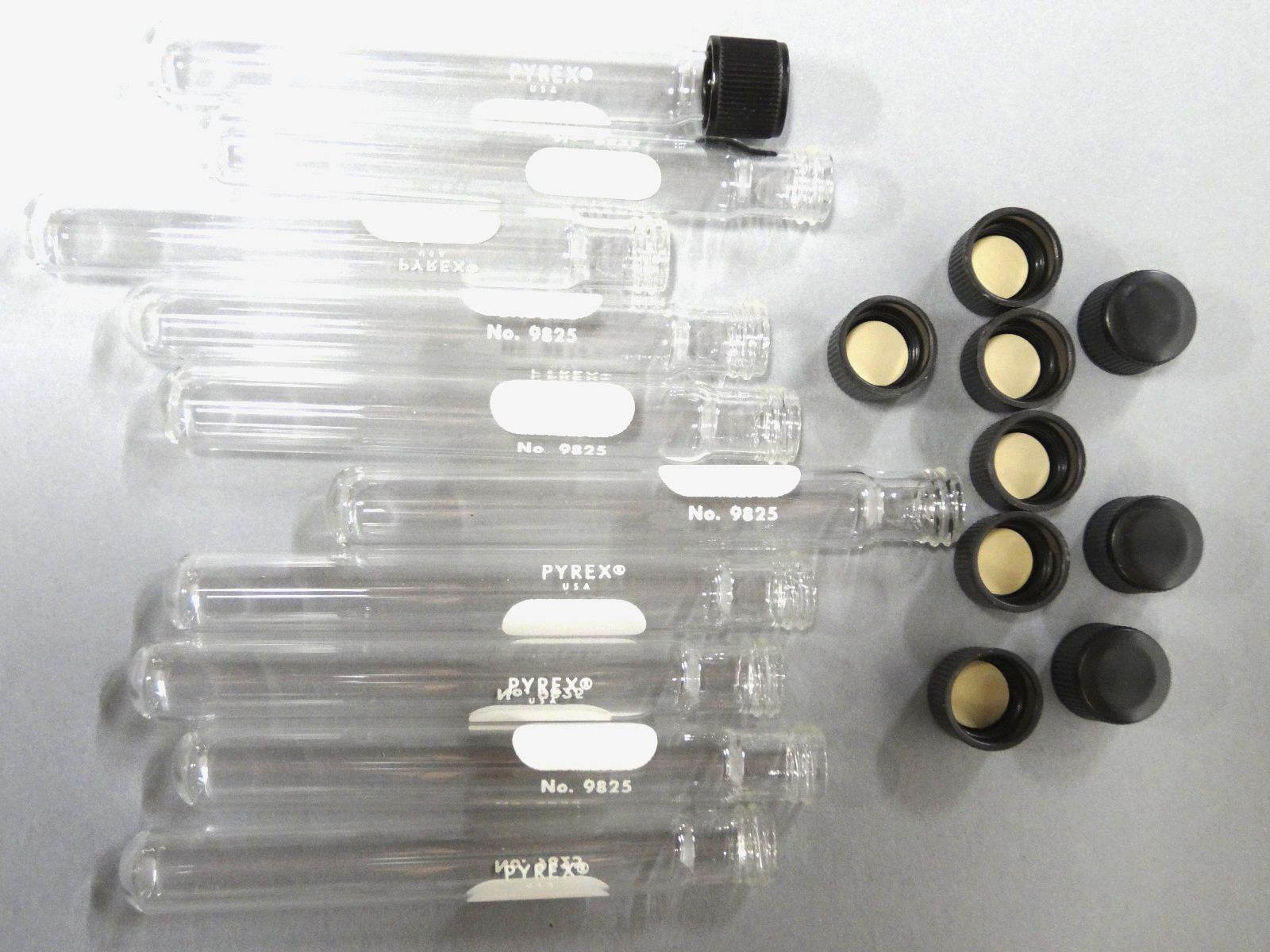 Culture Tube with Screw cap, 13 x 100mm with Screw cap. 10/pcs.