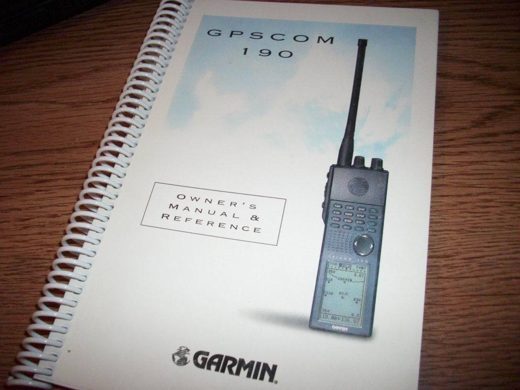 Garmin GPS COM 190 Owner's manual