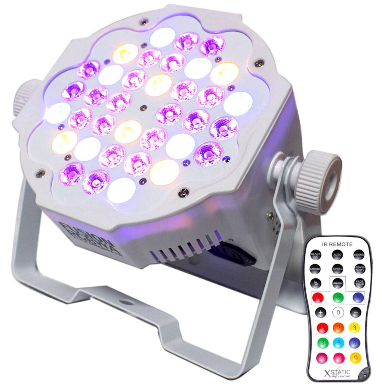 ProX X-PAR36RGBWA1W-W IRC Fusion RGBWA Par 36x 1W LED Slim Par White Housing
