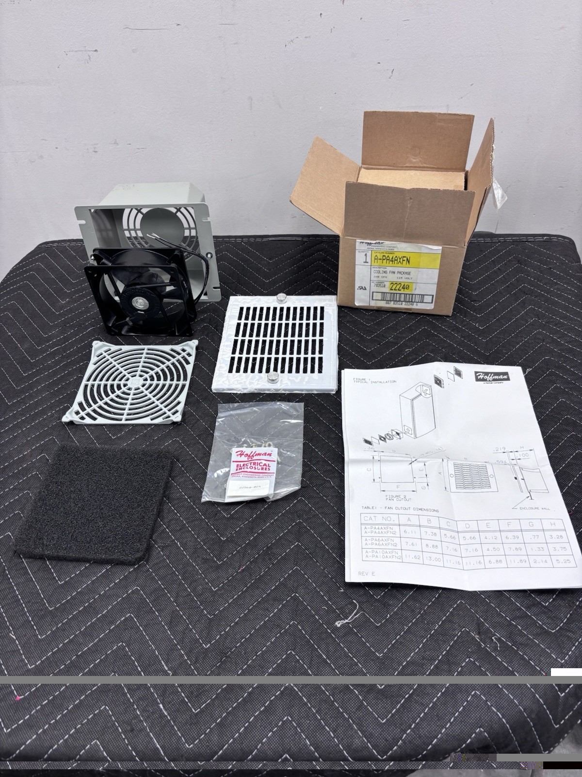 HOFFMAN A-PA4AXFN Cooling Fan Package - NEW IN BOX