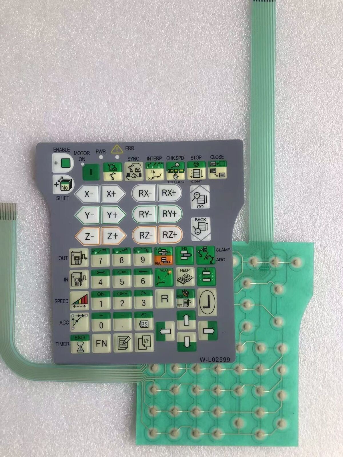 1pcs New Membrane Keypad For NACHI OTC Robot W-L02599