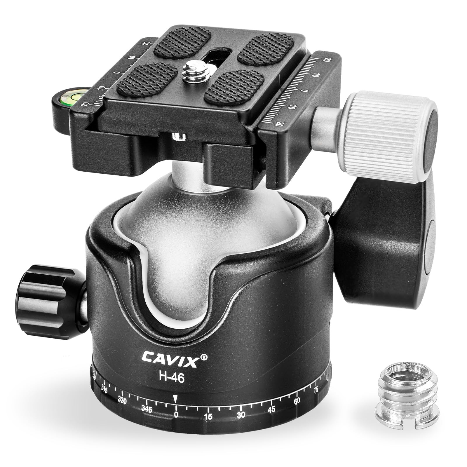CAVIX Tripod Ball Head with 1/4" Arca Swiss Quick Release Plate HB46A